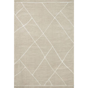 Logan LOG-01 Oatmeal/White Area Rug