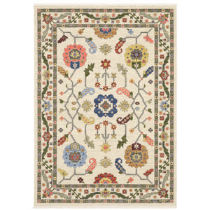Lucca 5506w Ivory/Multi Area Rug