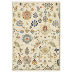 Lucca 5507w Ivory/Multi Area Rug