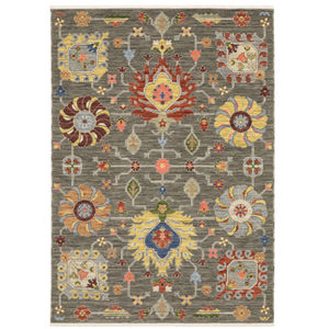 Lucca 8111k Grey/Multi Area Rug