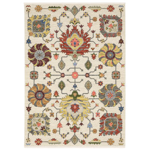 Lucca 8111w Ivory/Multi Area Rug