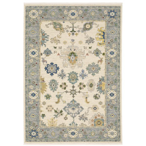 Lucca 846h Ivory/Blue Area Rug