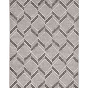 Lucia 2772 Grey Herringbone Area Rug