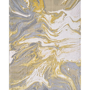 Luna Gold/Grey Watercolors Area Rug