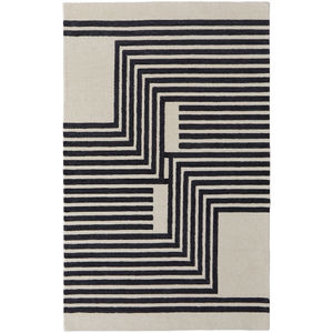 Maguire 8900F Gray/Ivory/Black Area Rug
