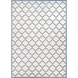 Marina Garden Gate Oyster/Slate Blue Area Rug