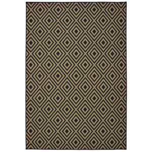 Marina 2335k Black/Tan Area Rug