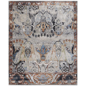 Melrose 39P2F Ivory/Red/Gray Area Rug