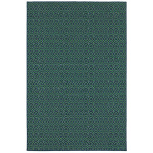 Meridian 1634q Navy/Green Area Rug
