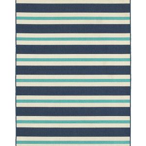 Meridian 5701b Blue/Ivory Area Rug