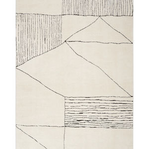 Modern Comfort MNC02 Ivory Black Area Rug