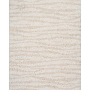 Modern Shag MMD05 Ivory Beige Area Rug