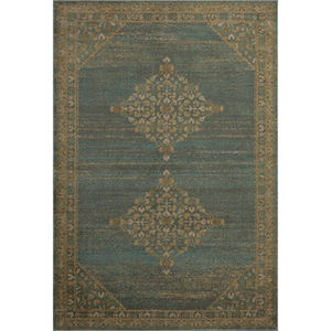 Mona MOA-04 Aqua/Wheat Area Rug