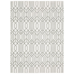 Montecito 4158w White/Grey Area Rug