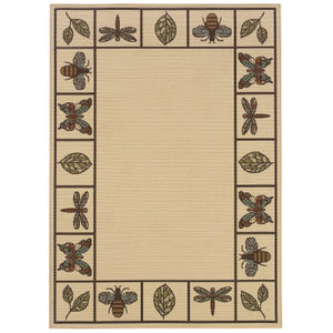 Montego 2266w Ivory/Brown Area Rug