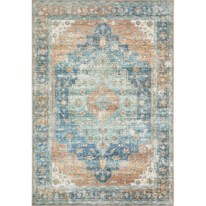 Myers Park myp03 Rust/Blue Area Rug