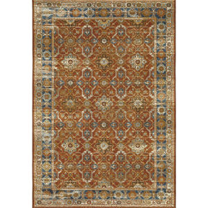 Naples 1204X Rust/Blue Area Rug
