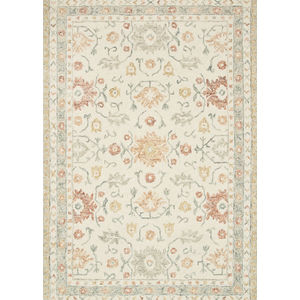 Norabel NOR-03 Ivory/Rust Area Rug