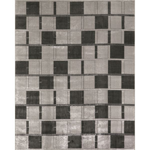 Nordic NRC09 Grey Black Area Rug
