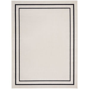 Nourison Essentials NRE02 Ivory/Black Rug