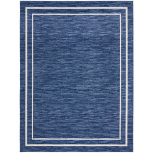 Nourison Essentials NRE02 Navy/Ivory Rug