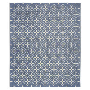 Nourison Essentials NRE04 Blue Ivory Rug