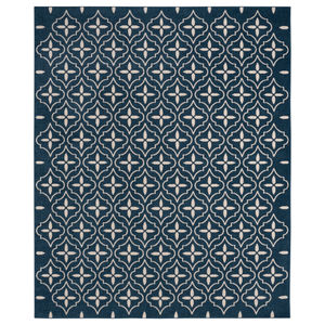 Nourison Essentials NRE04 Navy Ivory Rug