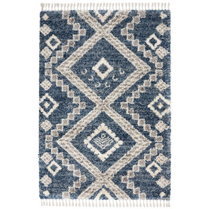Oslo Shag OSL02 Denim Blue Area Rug