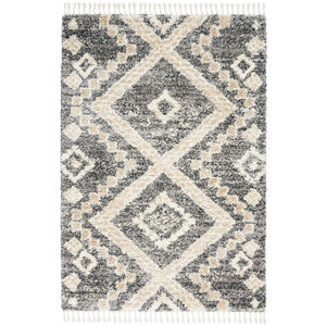 Oslo Shag OSL02 Grey/Ivory Area Rug