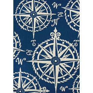 Outdoor Escape Mariner Navy/Ivory Area Rug