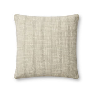Joshua PAR0006 Ivory/Grey 18''x18'' Pillow