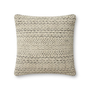 Gloaming PAR0009 Charcoal/Ivory 18''x18'' Pillow