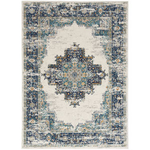 Passion PSN03 Ivory/Grey/Blue Area Rug