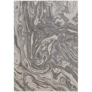 Prasad 3894F Gray/Ivory/Silver Area Rug