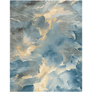 Prismatic PRS40 Blue Multicolor Area Rug