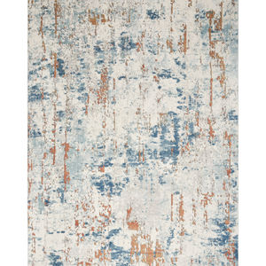 Quarry QUA01 Beige Blue Rust Area Rug