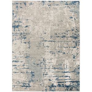 Quarry QUA01 Ivory Grey Blue Area Rug
