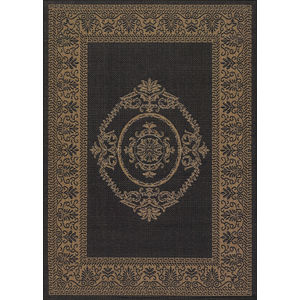Recife Antique Medallion Black/Cocoa Area Rug