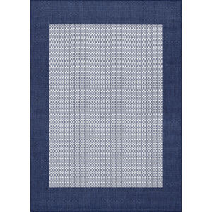 Recife Checkered Field Ivory/Indigo Area Rug