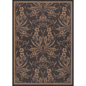 Recife Garden Cottage Black/Cocoa Area Rug