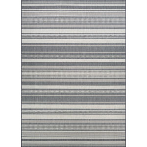 Recife Gazebo Stripe Champ/Grey Area Rug
