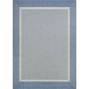 Recife Stria Texture Champagne/Blue Area Rug