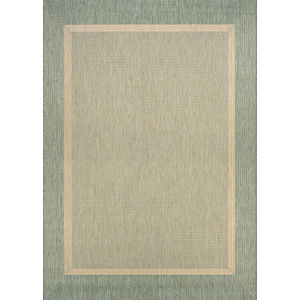 Recife Stria Texture Natural/Green Area Rug