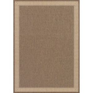 Recife Wicker Stitch Cocoa/Natural Area Rug