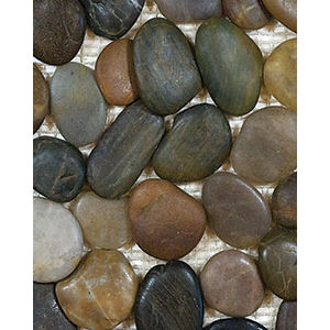 River Rock Rustic Blend Stone Mosaic Tile