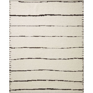Roman ROM-05 Ivory/Black Area Rug