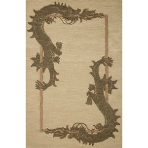 Romi RMI-01 Natural/Olive Area Rug