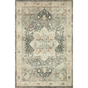 Rosette ROS-09 Slate/Ivory Area Rug