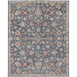 Rylan 8639F Gray/Ivory/Red Area Rug