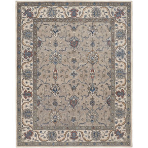 Rylan 8640F Taupe/Ivory/Blue Rug
